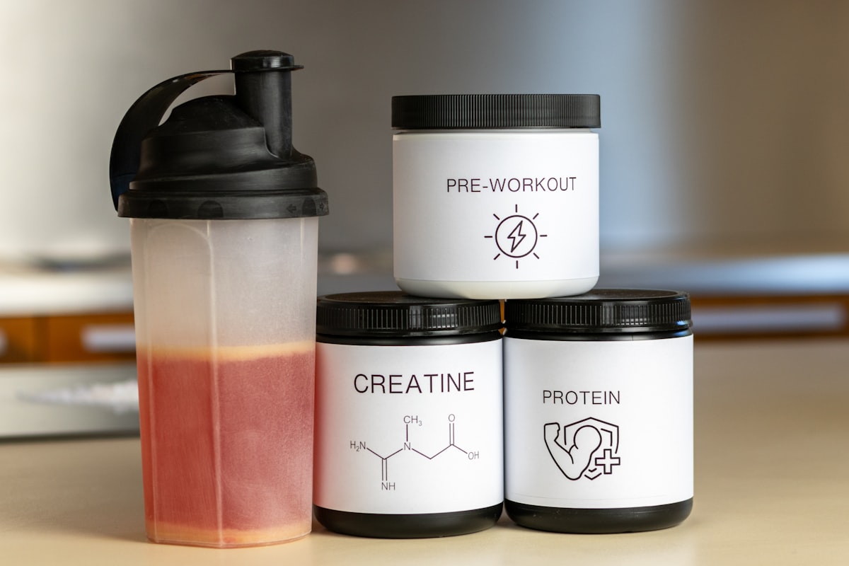 Active man consuming recovery nutrition